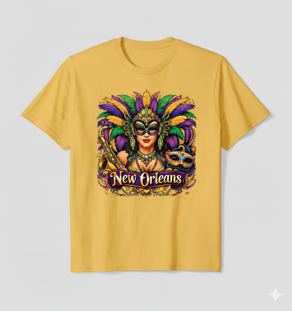 Short Sleeve T-Shirt (Mardi Gras Queen)
