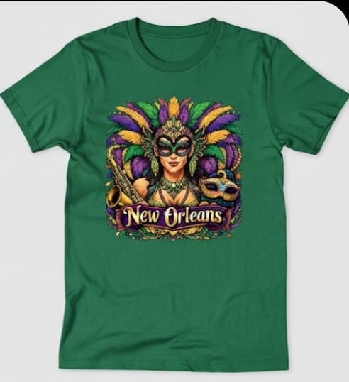 Short Sleeve T-Shirt (Mardi Gras Queen)