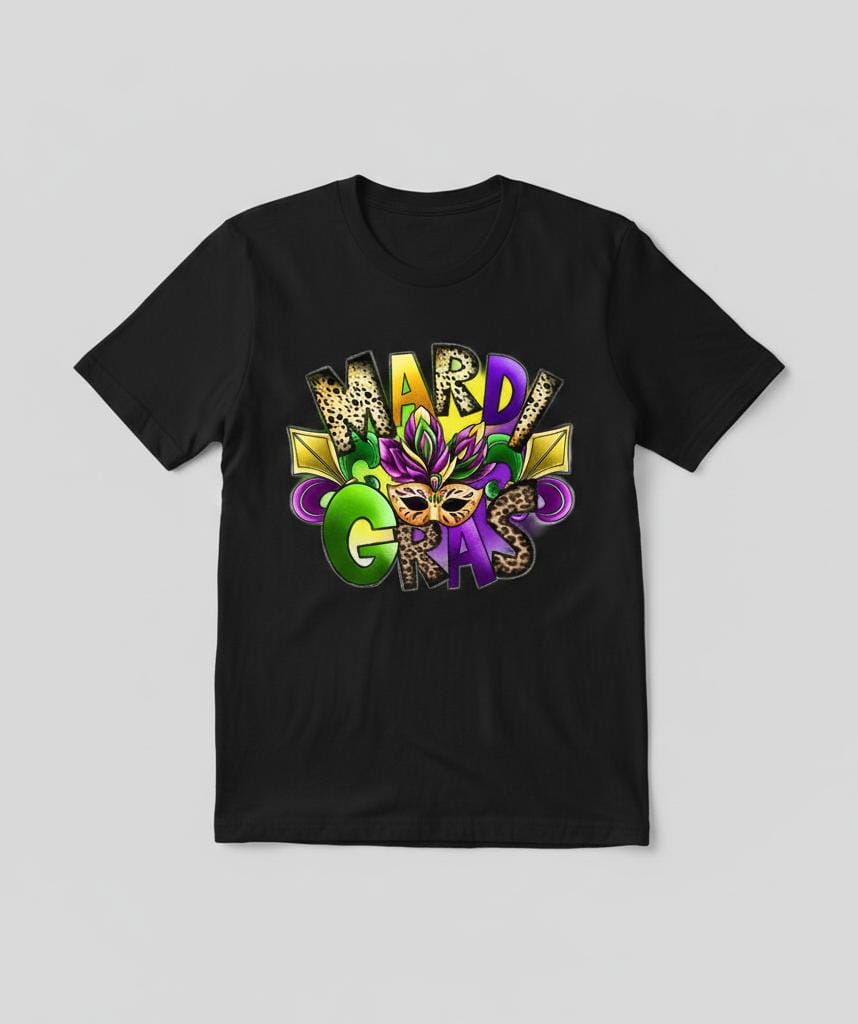 Short Sleeve T-Shit (Mardi Gras Mask)