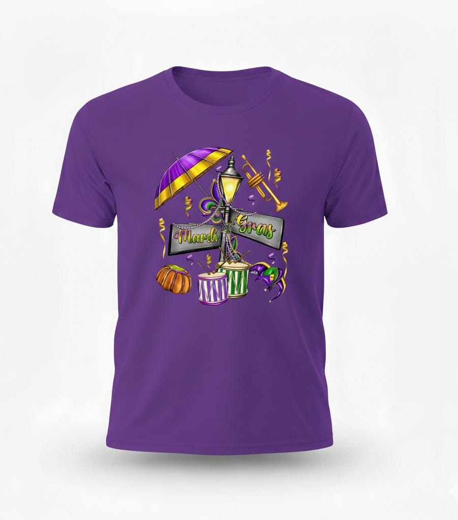 Short Sleeve T-Shirt (Mardi Gras Street Sign)
