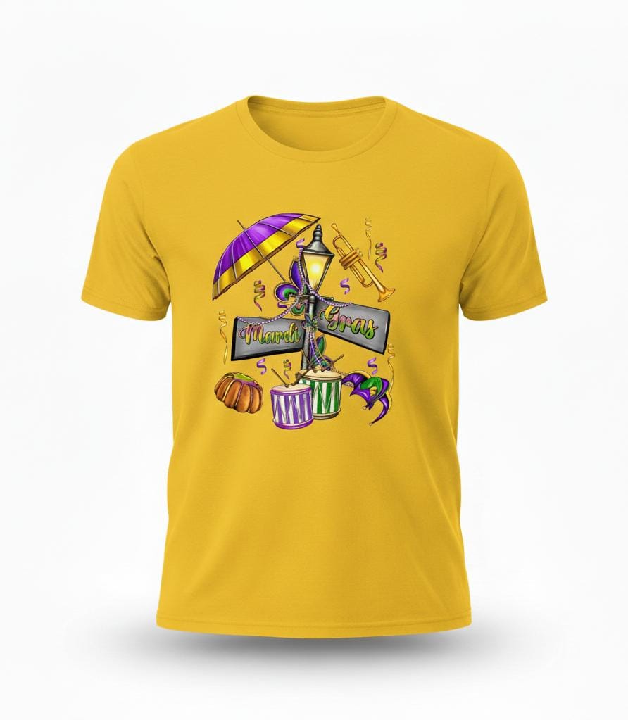 Short Sleeve T-Shirt (Mardi Gras Street Sign)
