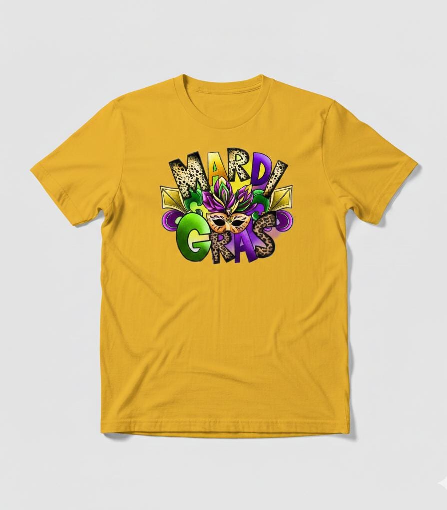 Short Sleeve T-Shit (Mardi Gras Mask)