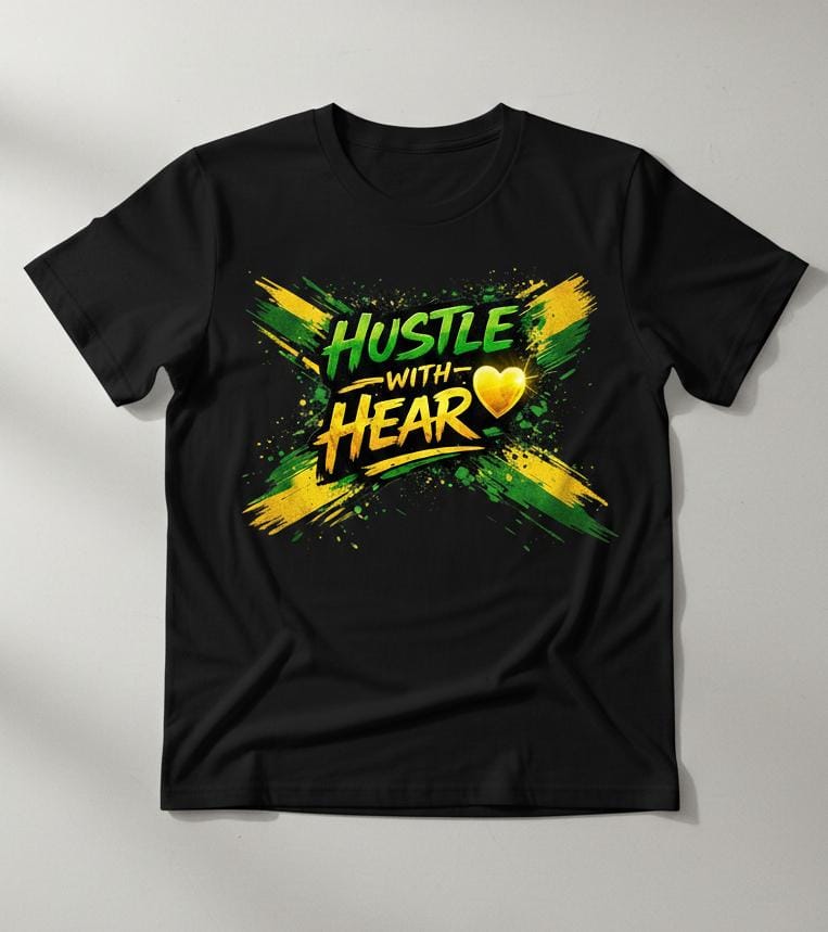 Short Sleeve T-Shirt (Hustle With Heart)