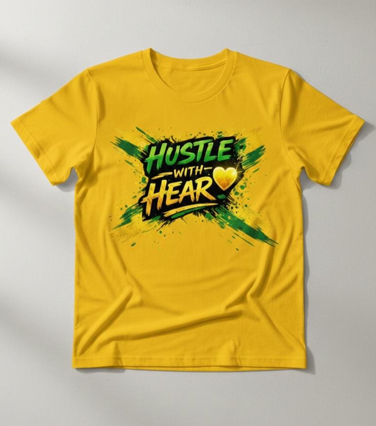 Short Sleeve T-Shirt (Hustle With Heart)