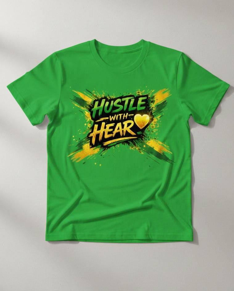 Short Sleeve T-Shirt (Hustle With Heart)