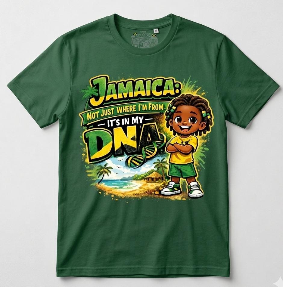Kids Unisex Short Sleeve T-Shirt (Jamaica in my DNA)