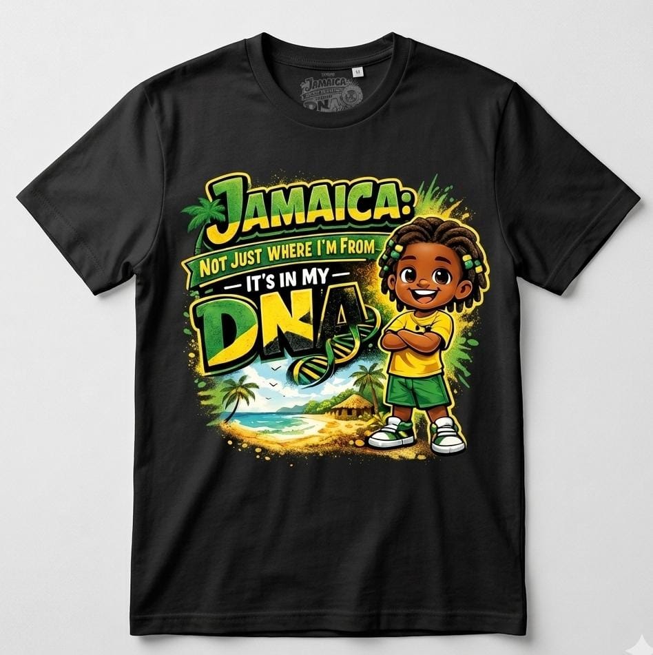 Kids Unisex Short Sleeve T-Shirt (Jamaica in my DNA)