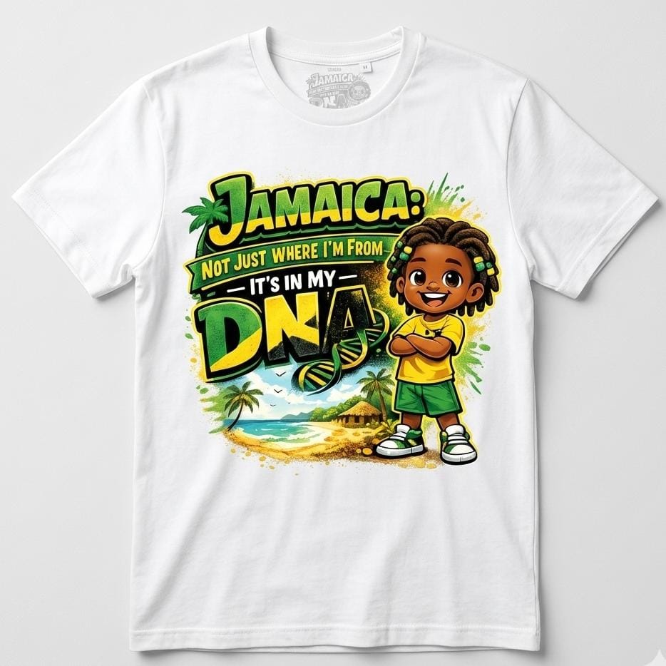 Kids Unisex Short Sleeve T-Shirt (Jamaica in my DNA)