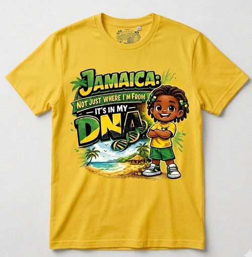 Kids Unisex Short Sleeve T-Shirt (Jamaica in my DNA)