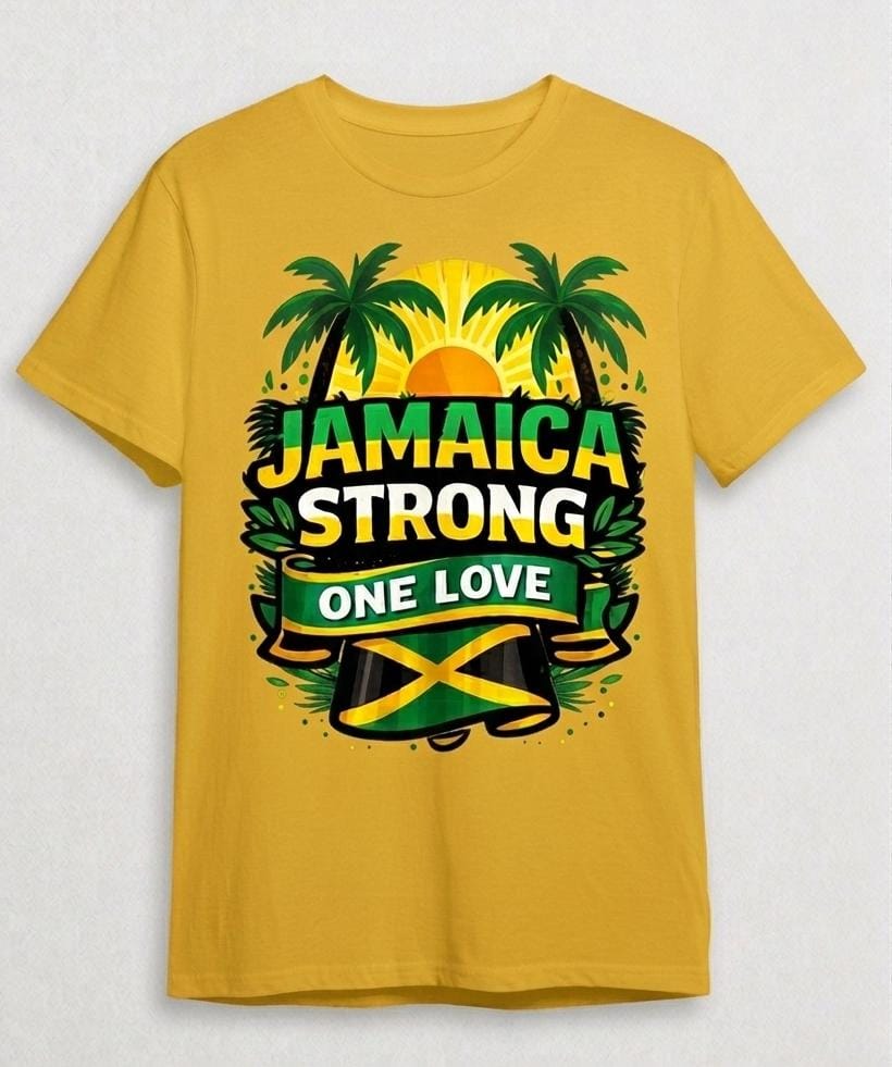 Unisex Short Sleeve T-Shirt (Jamaica Strong)