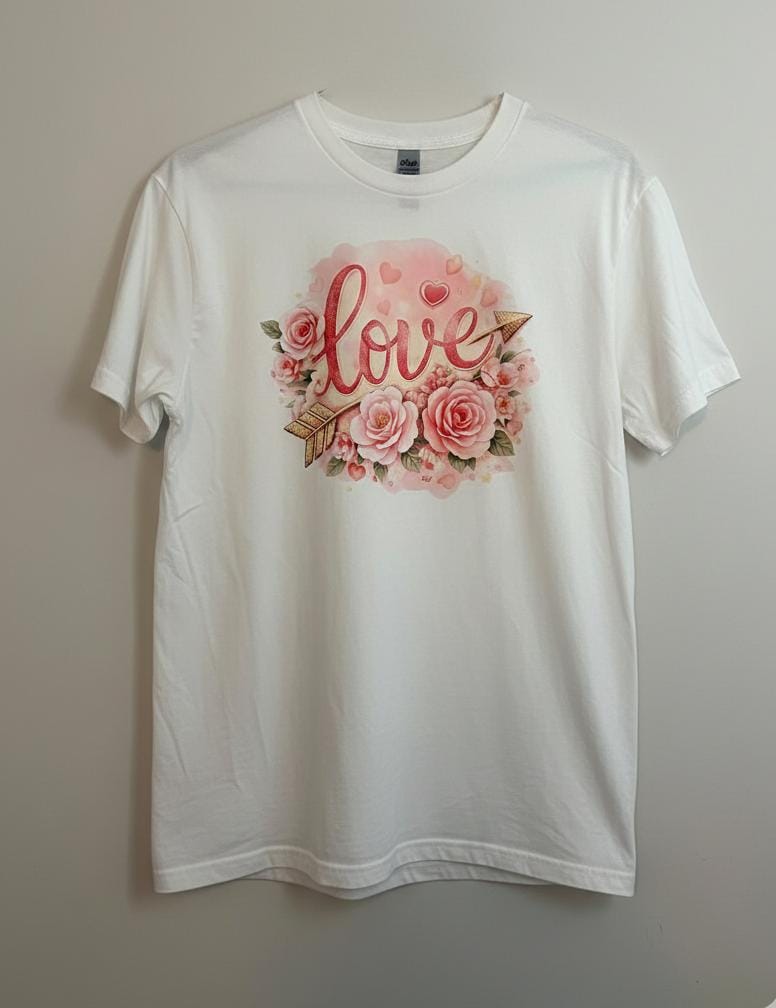 Short Sleeve T-Shirt (Pink Love)