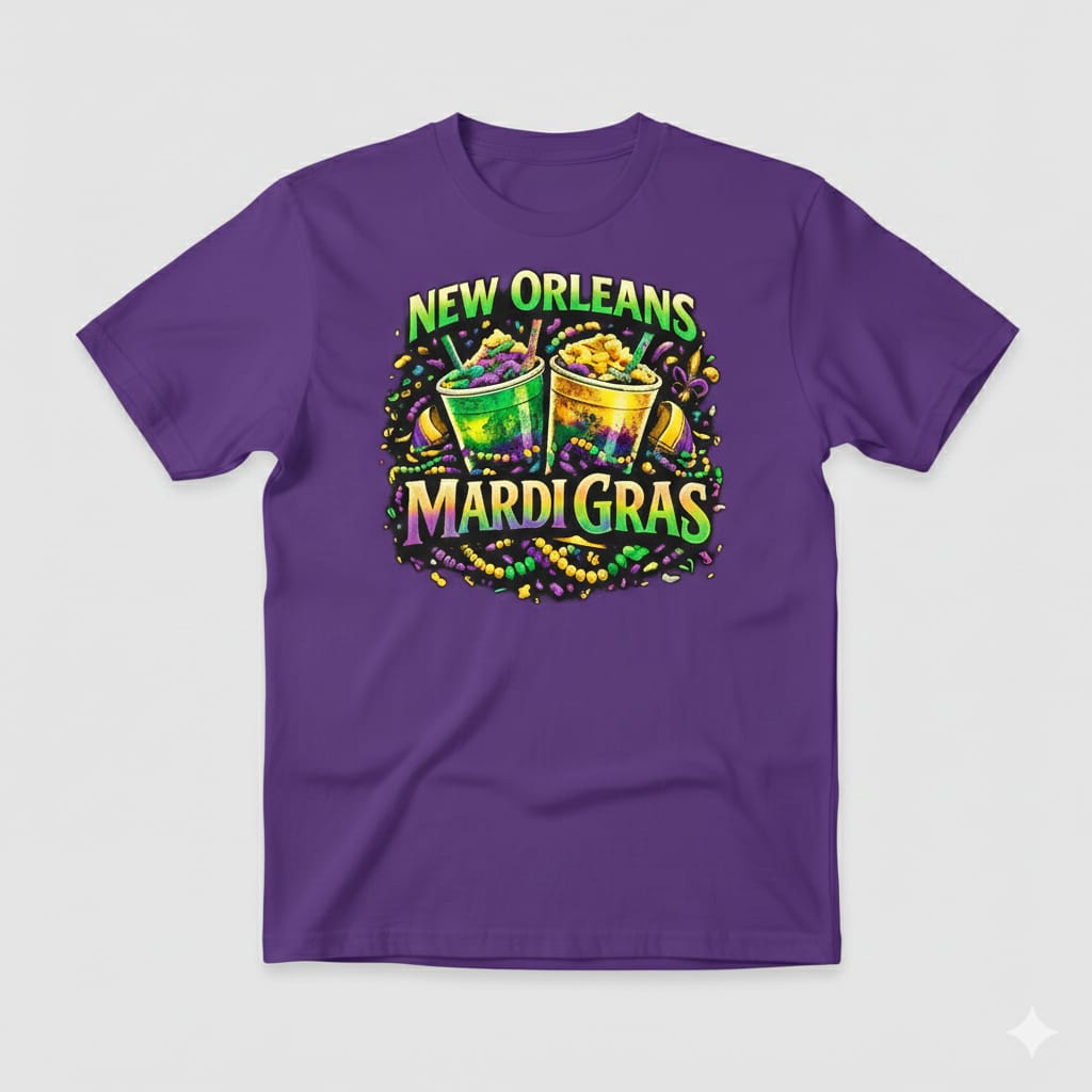 Short Sleeve T-Shirt (Mardi Gras Snowball)