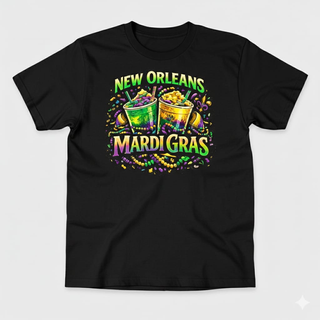 Short Sleeve T-Shirt (Mardi Gras Snowball)