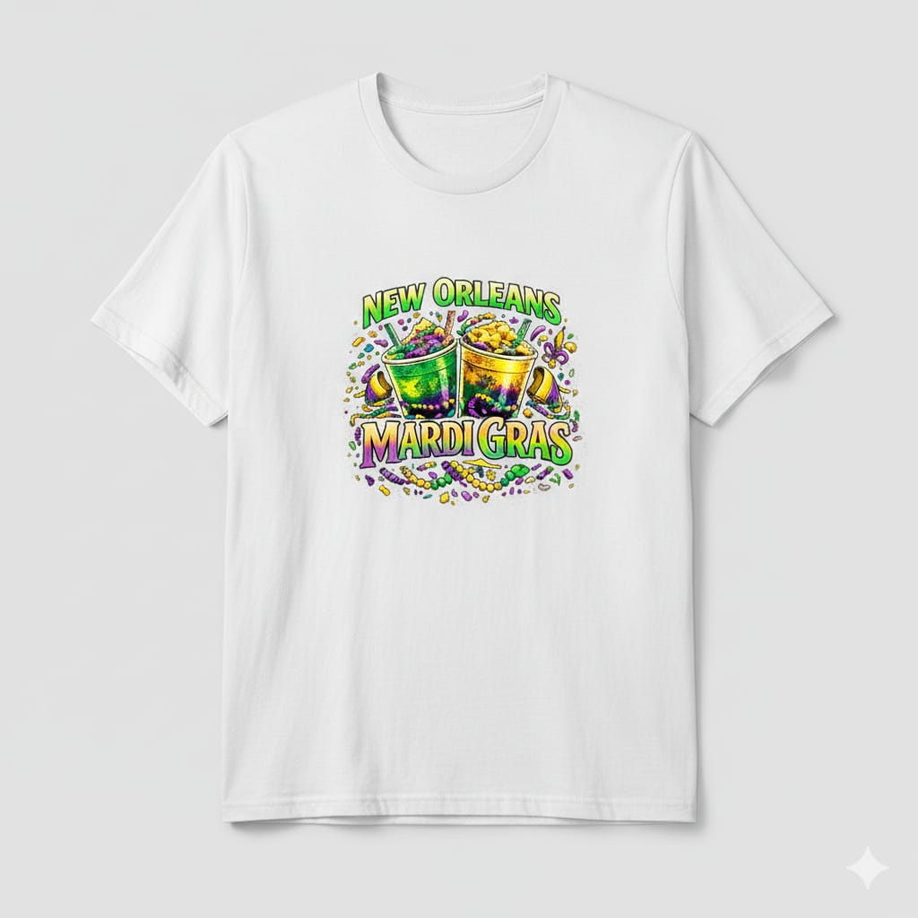 Short Sleeve T-Shirt (Mardi Gras Snowball)