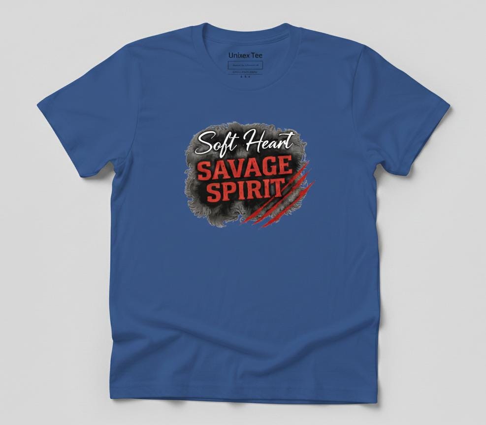 Short Sleeve T-Shirt (Soft Heart Savage Spirit)