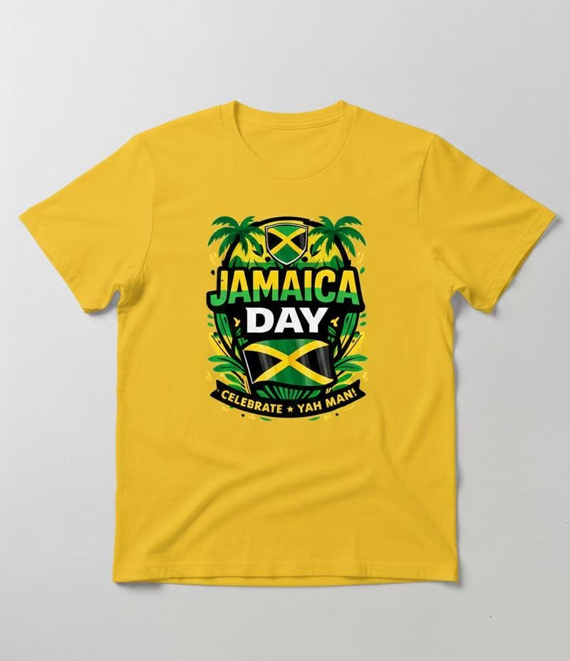 Short Sleeve T-Shirt (Jamaica Day_Yah Man)